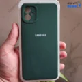 قاب گوشی سامسونگ گلکسی A05 (کاور سیلیکونی های کپی داخل موکتی رنگ سبز تیره)