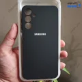 قاب گوشی سامسونگ گلکسی A25 (کاور سیلیکونی های کپی داخل موکتی رنگ مشکی)
