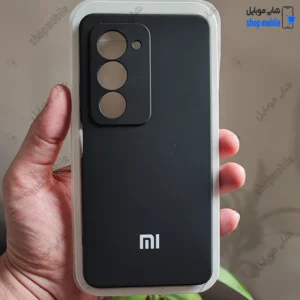 قاب گوشی شیائومی ردمی 15 (کاور سیلیکونی های کپی داخل موکتی رنگ مشکی)