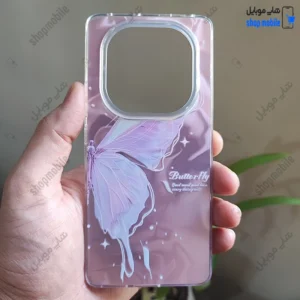 قاب گوشی شیائومی ردمی نوت 14 پرو 4G (کاور IMD لیزری مدل فانتزی طرح بال پروانه)