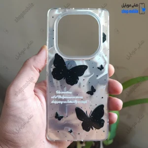 قاب گوشی شیائومی ردمی نوت 14 پرو 4G (کاور IMD لیزری مدل فانتزی طرح پروانه)