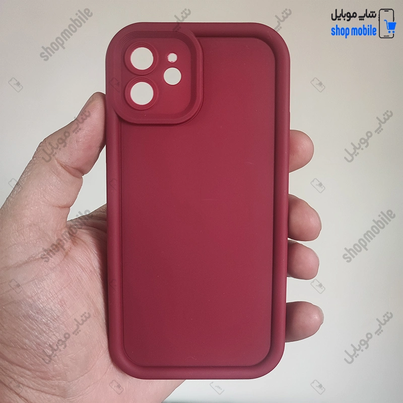 قاب گوشی آیفون 11 (کاور Solid مدل ساده رنگ زرشکی)