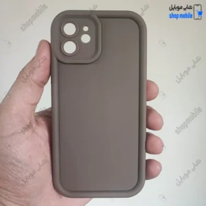 قاب گوشی آیفون 12 (کاور Solid مدل ساده رنگ قهوه ای)