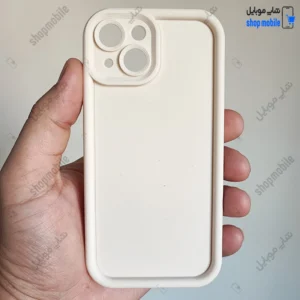 قاب گوشی آیفون 15 (کاور Solid مدل ساده رنگ شیری)