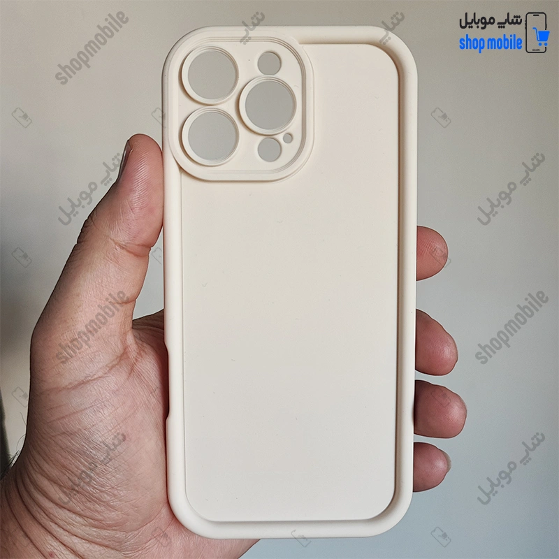 قاب گوشی آیفون 16 پرو (کاور Solid مدل ساده رنگ شیری)