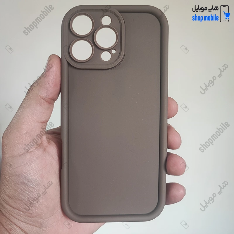 قاب گوشی آیفون 16 پرو (کاور Solid مدل ساده رنگ قهوه ای)