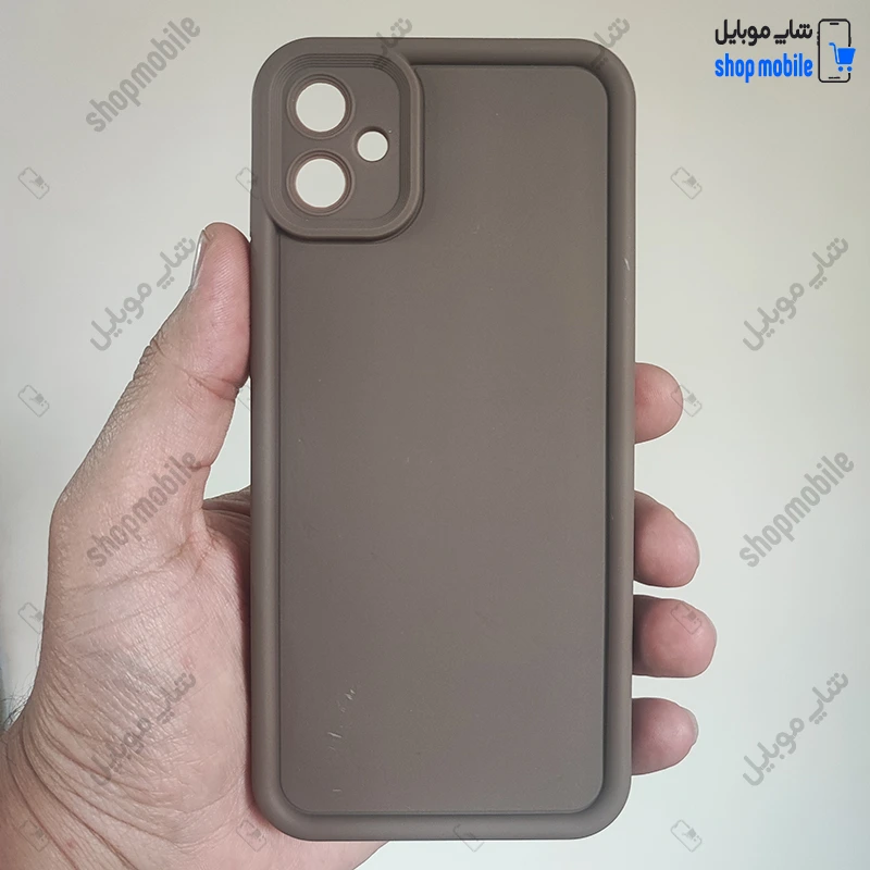 قاب گوشی سامسونگ گلکسی A05 (کاور Solid مدل ساده رنگ قهوه ای)