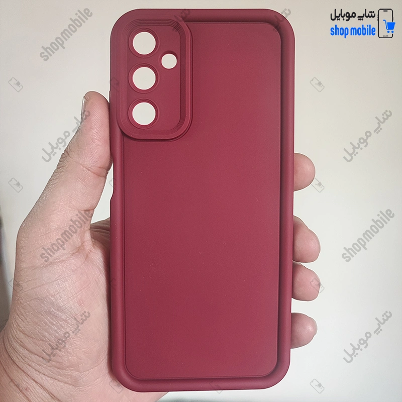 قاب گوشی سامسونگ گلکسی A25 (کاور Solid مدل ساده رنگ زرشکی)