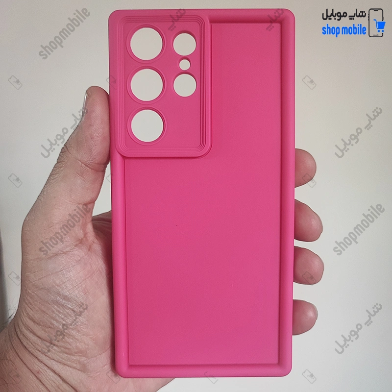 قاب گوشی سامسونگ گلکسی S23 اولترا (کاور Solid مدل ساده رنگ صورتی)