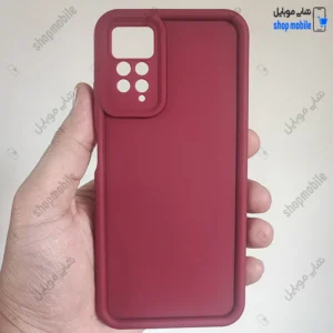 قاب گوشی شیائومی ردمی نوت 11 پرو (کاور Solid مدل ساده رنگ زرشکی)