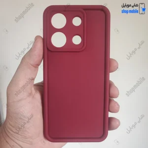قاب گوشی شیائومی ردمی نوت 13 4G (کاور Solid مدل ساده رنگ زرشکی)
