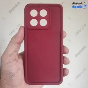 قاب گوشی شیائومی پوکو X6 پرو - ردمی K70E (کاور Solid مدل ساده رنگ زرشکی)