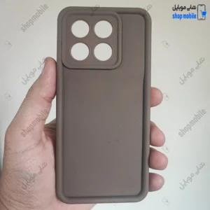 قاب گوشی شیائومی پوکو X6 پرو - ردمی K70E (کاور Solid مدل ساده رنگ قهوه ای)