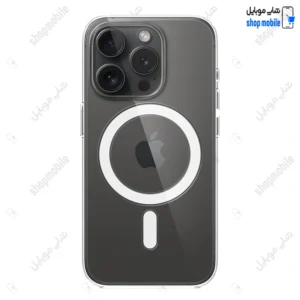 قاب گوشی آیفون 15 پرو (کاور مگ سیف شفاف مدل Clear Case Magnetic)