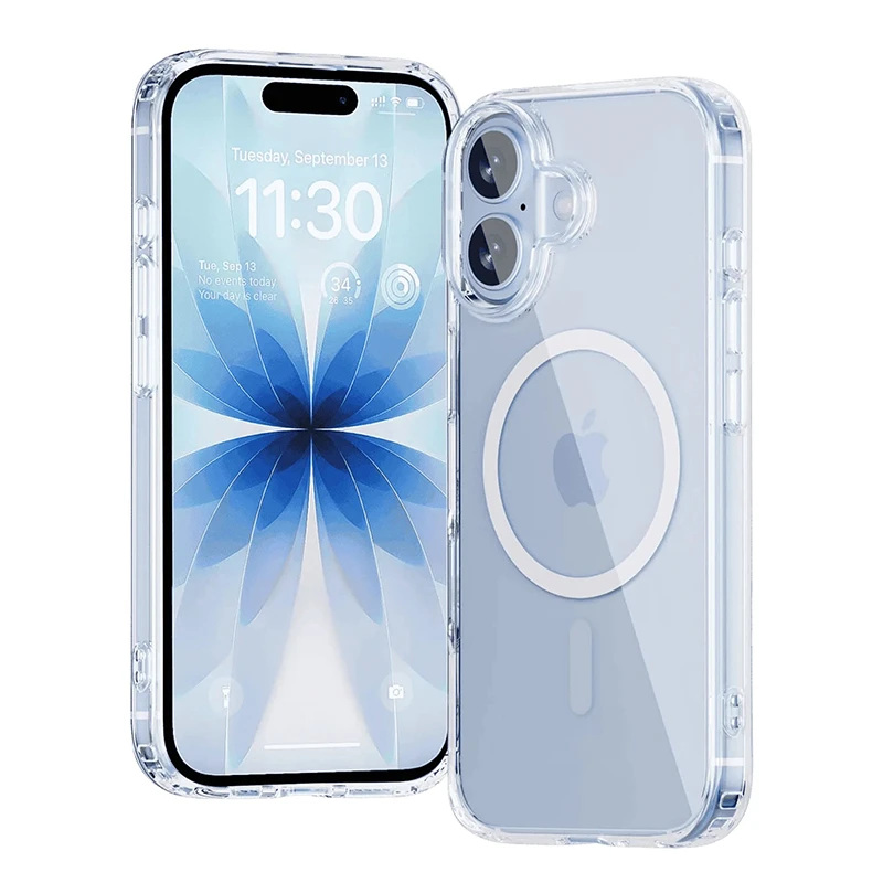 قاب گوشی آیفون 17 (کاور مگ سیف شفاف مدل Clear Case Magnetic)
