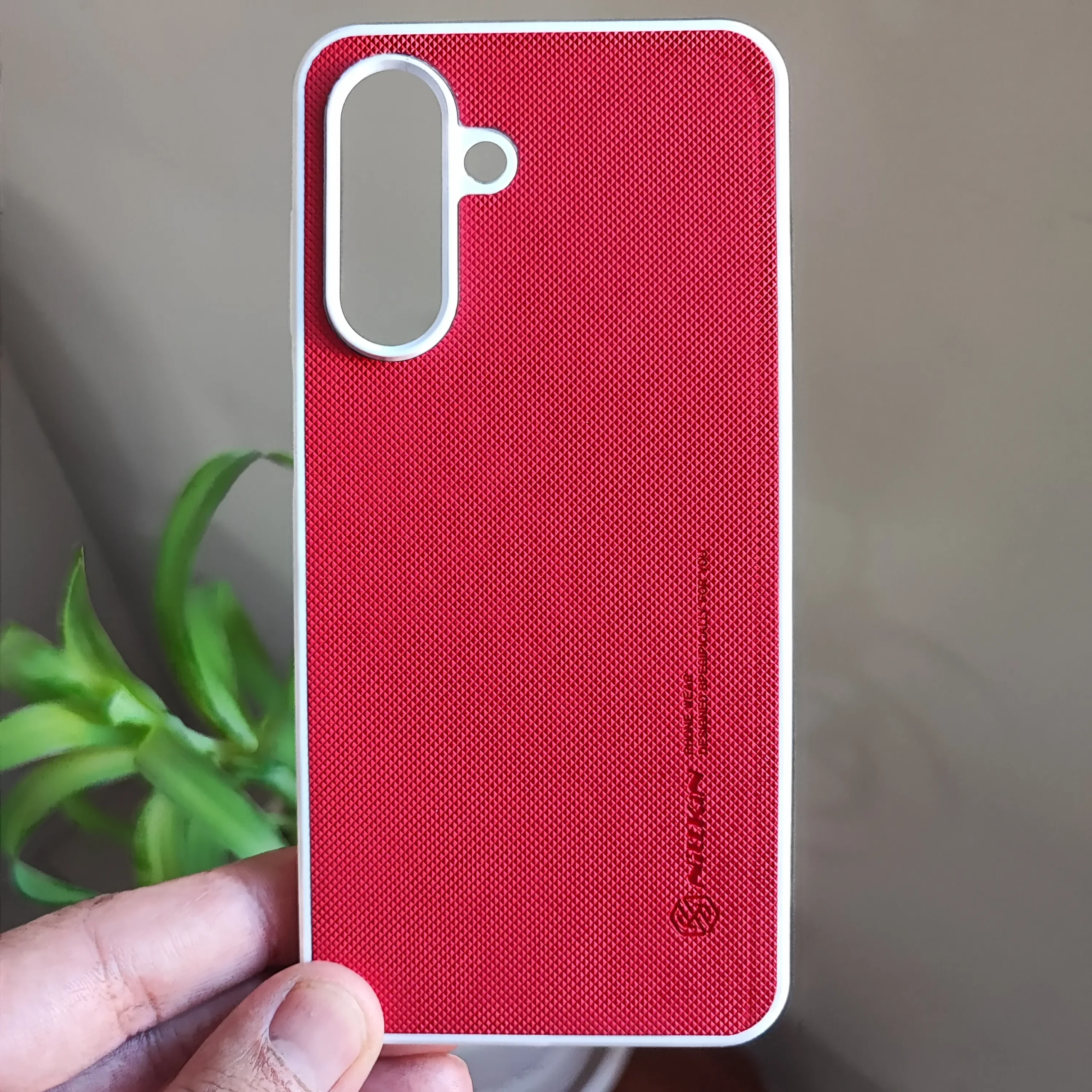 قاب گوشی سامسونگ گلکسی A16 (کاور Nillkin مدل سوزنی رنگ قرمز)