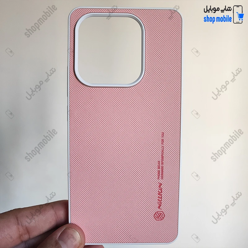 قاب گوشی شیائومی ردمی نوت 14 4G (کاور Nillkin مدل سوزنی رنگ گلبهی)