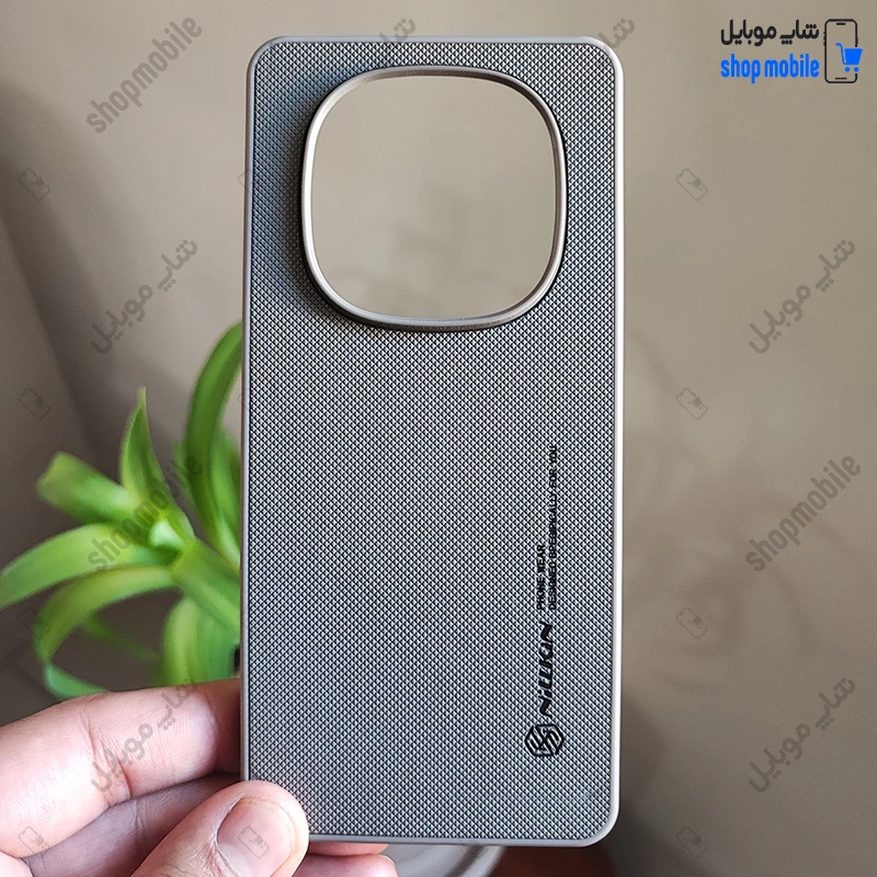 قاب گوشی شیائومی ردمی نوت 14 پرو 4G (کاور Nillkin مدل سوزنی رنگ طوسی)