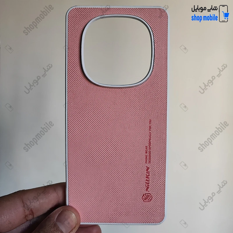 قاب گوشی شیائومی ردمی نوت 14 پرو 4G (کاور Nillkin مدل سوزنی رنگ گلبهی)