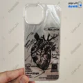 قاب گوشی سامسونگ گلکسی A04 (کاور IMD براش طرح آناتومی قلب Silver)