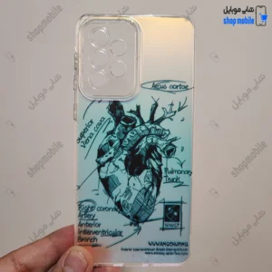 قاب گوشی سامسونگ گلکسی A33 (کاور هولوگرامی فانتزی طرح آناتومی قلب Silver)