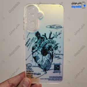 قاب گوشی سامسونگ گلکسی A37 (کاور هولوگرامی فانتزی طرح آناتومی قلب Silver)